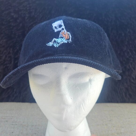 Mad Engine The Simpson Hat Black Corduroy Sport Baseball Hat Cap One Size Fit al - Picture 5 of 11